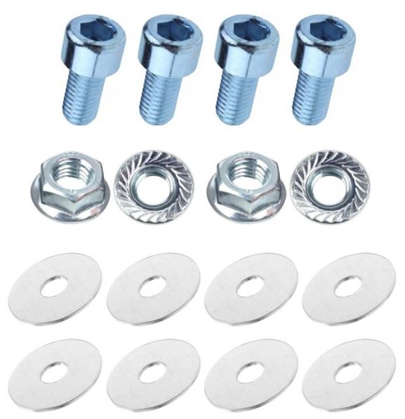 4x Screws M8x20 + 4x Nuts + 8x Washers - Vis Viti Tornillos Schrauben Parafusos