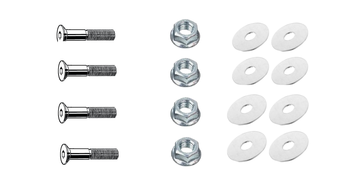 4x 100272 - 4x 114254 - 8x 10082200 - SCREWS NUT WASHER IKEA