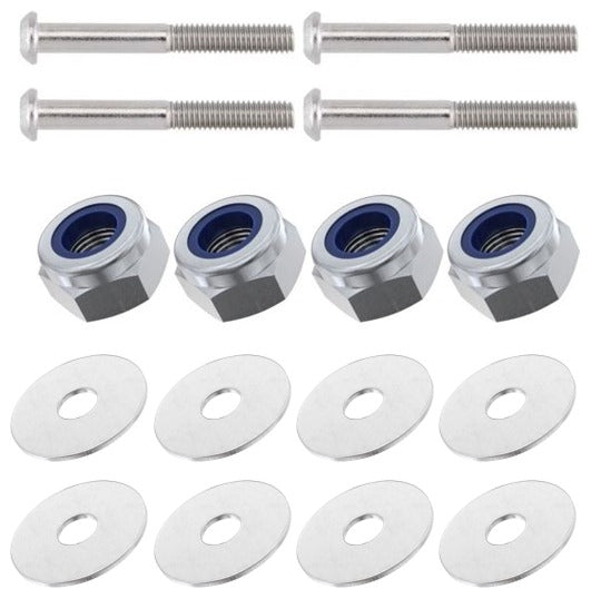 Kit: 4x Screws M8x45 + 4x Lock Nuts M8 + 8x Washers Ø8.4/40x2