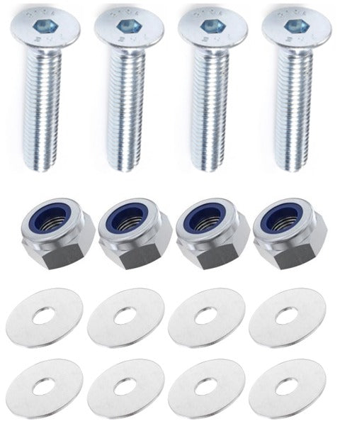 Kit: 4x Screws M8x55 + 4x Lock Nuts M8 + 8x Washers Ø8.4/40x2