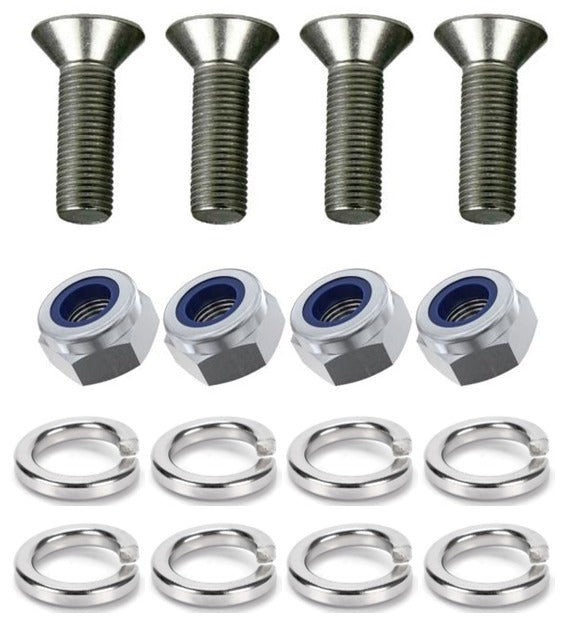 Kit: 4x Screws M8x16 + 4x Lock Nuts M8 + 8x Spring Washers Ø8.1/16x2
