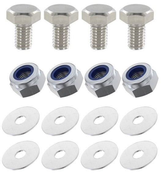 Kit: 4x Screws M8x20 + 4x Lock Nuts M8 + 8x Washers Ø8.4/40x2