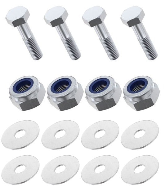Kit: 4x Screws M8x40 + 4x Lock Nuts M8 + 8x Washers Ø8.4/40x2