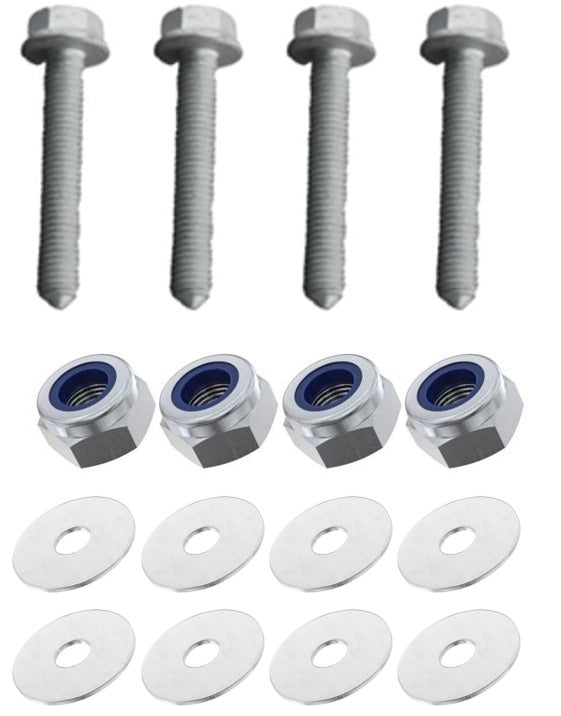 Kit: 4x Screws M8x50 + 4x Lock Nuts M8 + 8x Washers Ø8.4/40x2