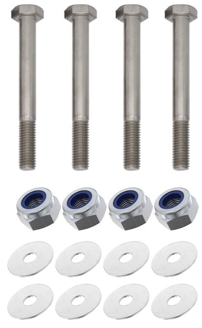 Kit: 4x Screws M8x120 + 4x Lock Nuts M8 + 8x Washers Ø8.4/40x2