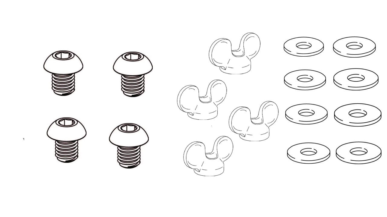 4x 10092471 - 4x 158457 - 8x 114579 - SCREW NUT WING Washer IKEA