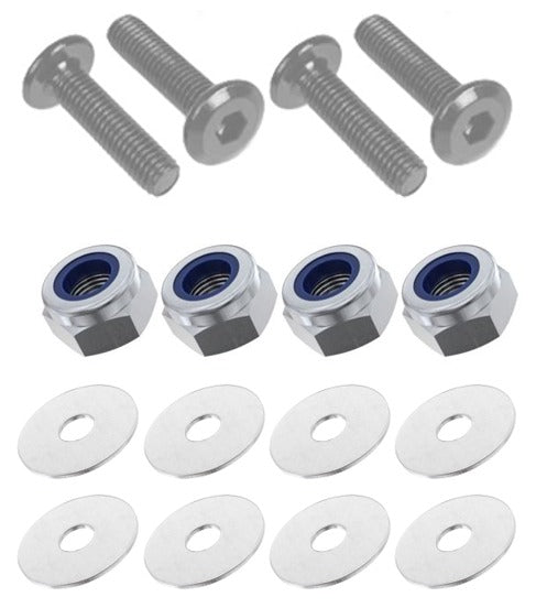 Kit: 4x Screws M8x60 + 4x Lock Nuts M8 + 8x Washers Ø8.4/40x2