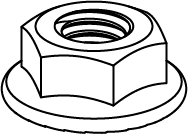 10x Serrated Flange Nut Set – M6M M6, Class 8, 14.2mm, Zinc-Plated, S=10
