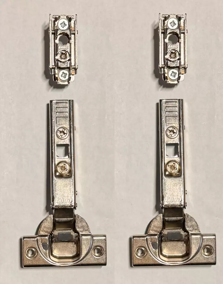 2x 122166 - 2x 124639 - IKE AUTRUSTA METHOD GALANT Hinges and Mounting Plates