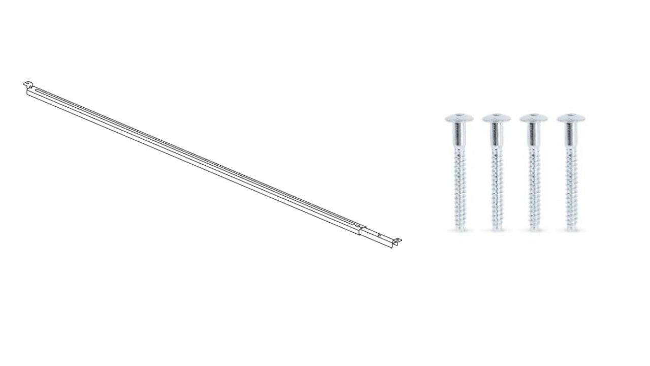 2x 124400 - 4x 100087 - BRACE BED SCREW IKEA