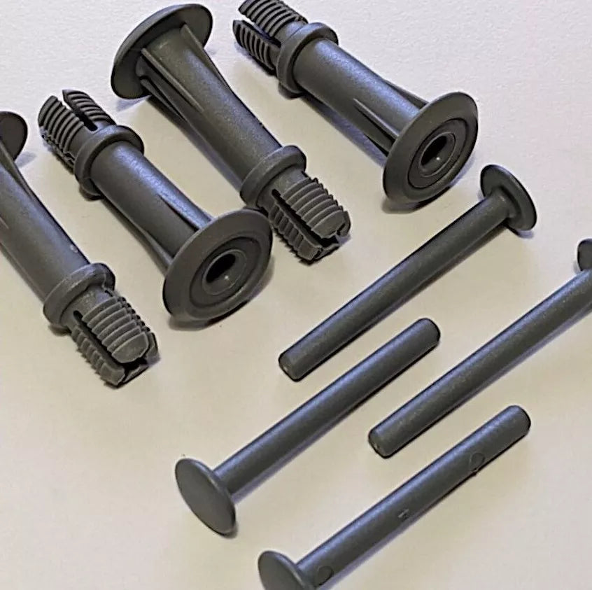 4x Large expanding plug and pin grey IKEA 130887 130885