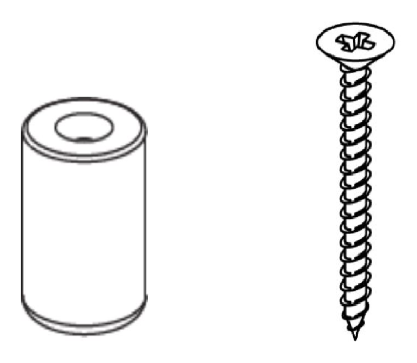 4x Knob Set – Birch Basic White FSC-Certified 15x21mm + Zinc Waxed Screws 4.0x30mm