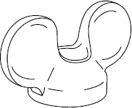 Sketch of an Ikea Wing nut 158457