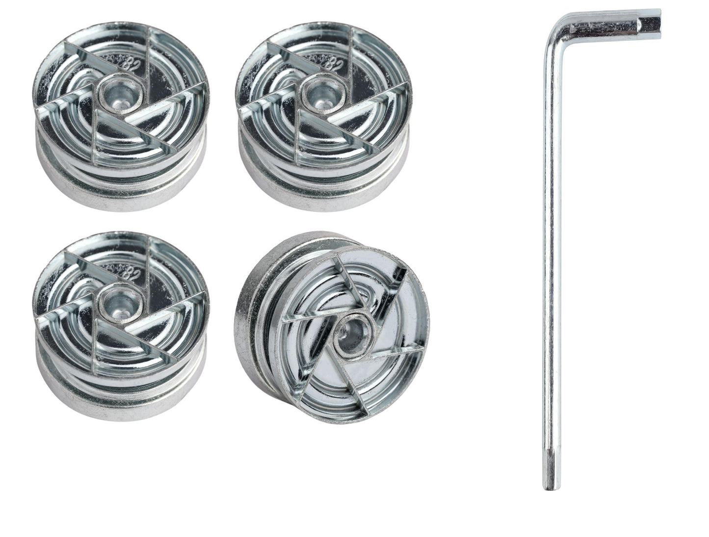 यह रहा आपका वाक्य हिंदी में अनुवादित: 4x 114670 - 1x 100049 - IKEA HEMNES, MALM, BRIMNES बेड के लिए एक्सेंट्रिक नट्स, हेक्सागोन (एलन) कुंजी सहित