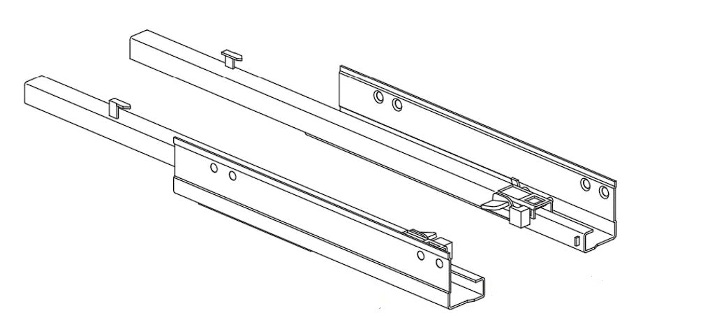 IKEA 10096288 Slide 350mm R - Coulisse Cajon Cassetto Schiene Gaveta 350 mm