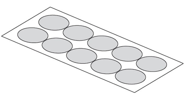 Label Set 10pc ø52mm - Set Étiquette Etichetta Etiqueta Etikett ø52 Ø2"