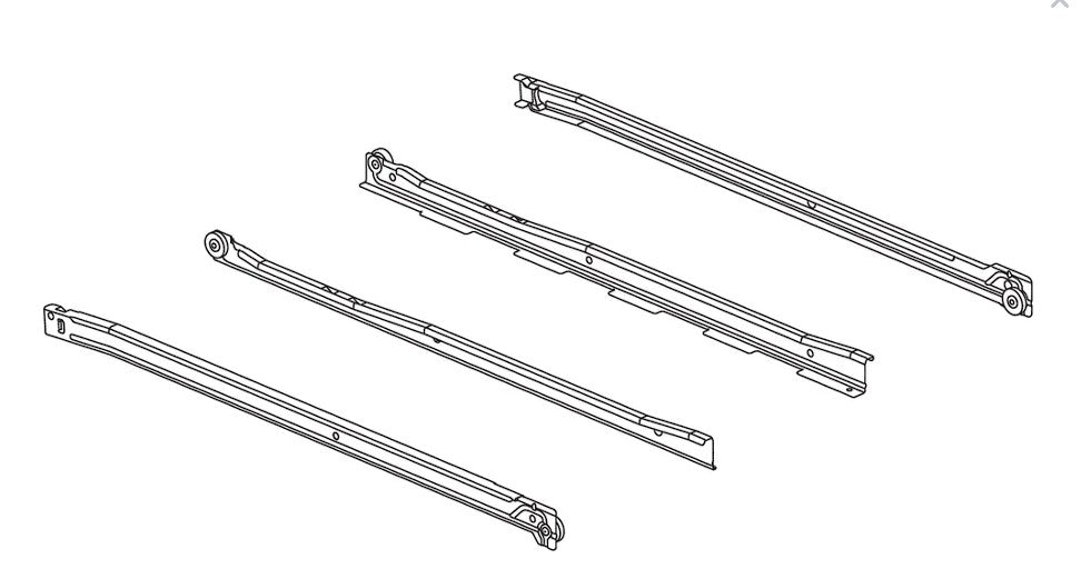 IKEA 10049310 Slide Set 550mm - Coulisse Cajon Cassetto Schiene Gaveta 550 mm