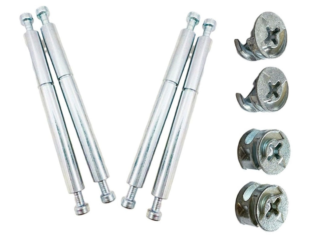 4 x 110630 - 4 x 110115 - Ecrous de verrouillage IKEA et arbre tige pour BRIMNES