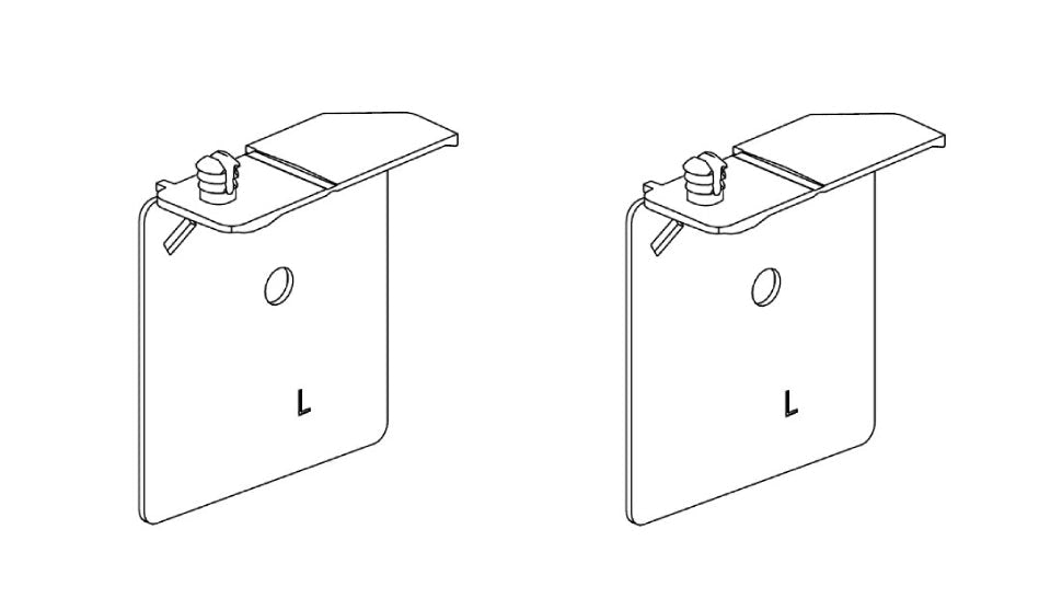 IKEA 10115995 Locking Bracket 72x57x32mm - Verrou Staffa Bloqueo 72 x 57 x 32