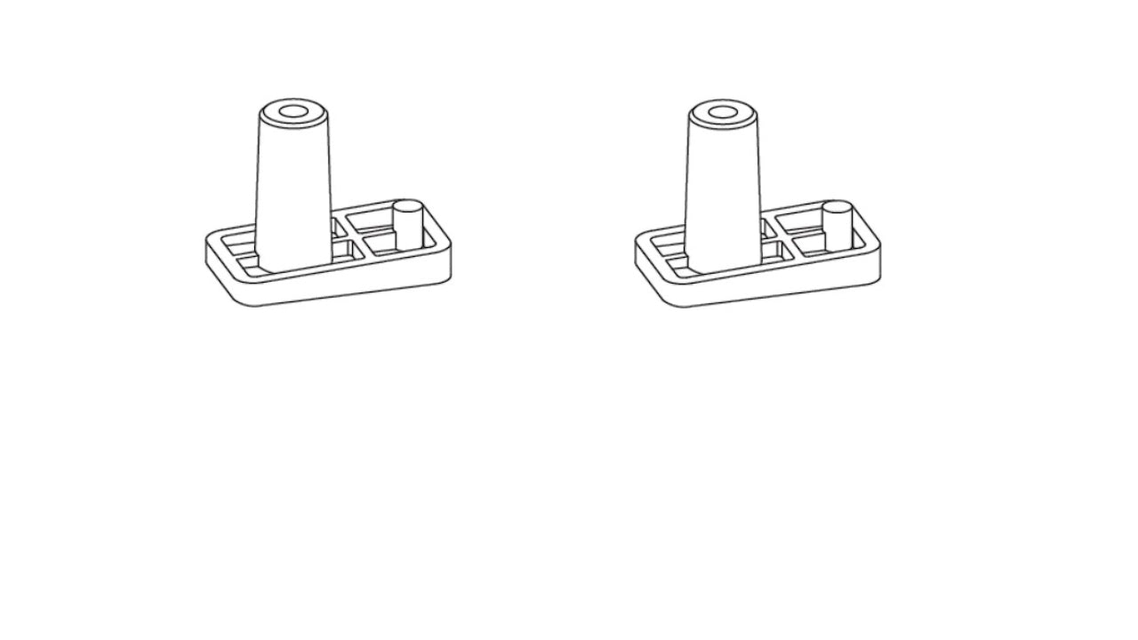 IKEA 139273 Foot 30x18x3.2mm - Pied Pata Gamba Bein Perna