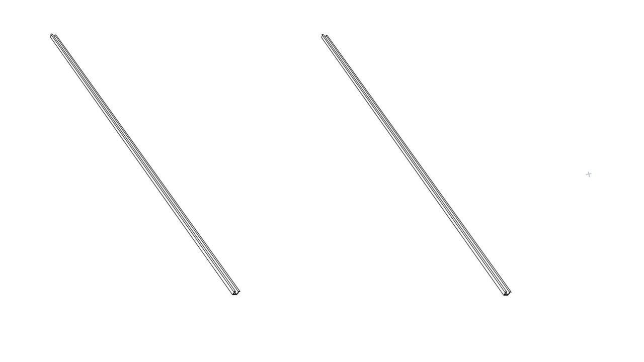 IKEA 190775 Runner Profile L965mm - Profilé Rail Guía Laufschiene 965 mm