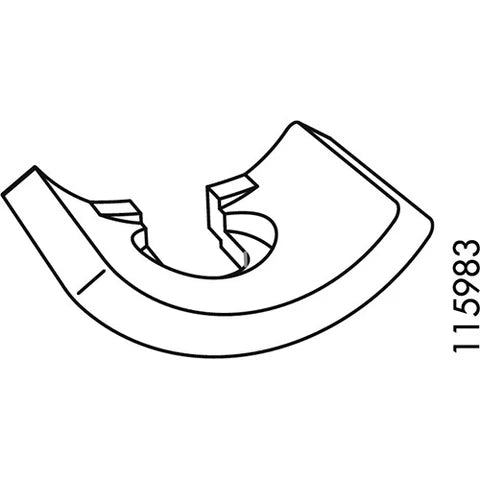 Pack of 4 standard M6 washers 115983. Essential replacement hardware for IKEA furniture assembly, used with M6 screws or bolts.