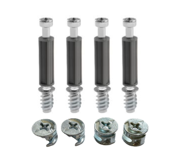 4x 118331 - 4x 110630 - vis de verrouillage et écrou de verrouillage IKEA BILLY PAX