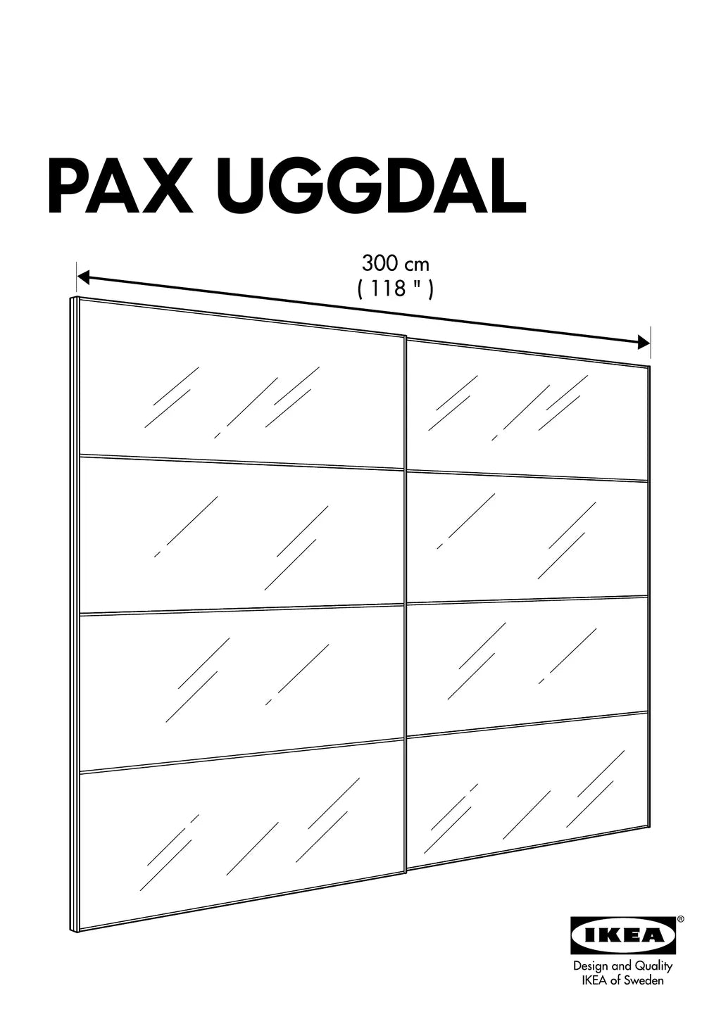 IKEA PAX UGGDAL • AA-425271-6