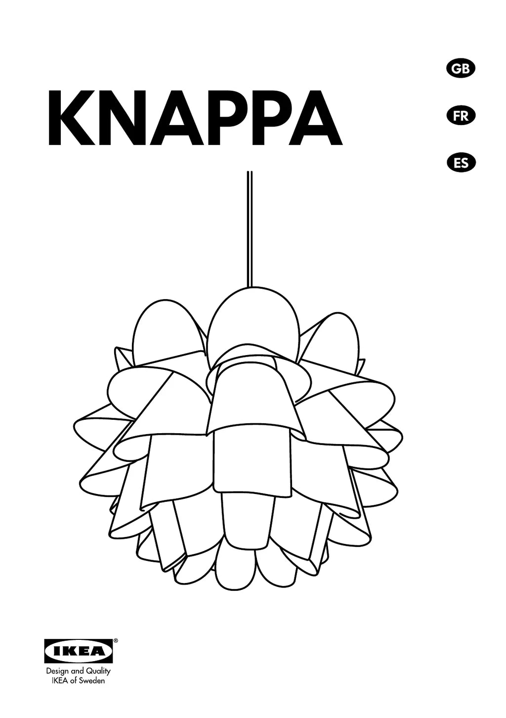 IKEA KNAPPA • AA-477601-1