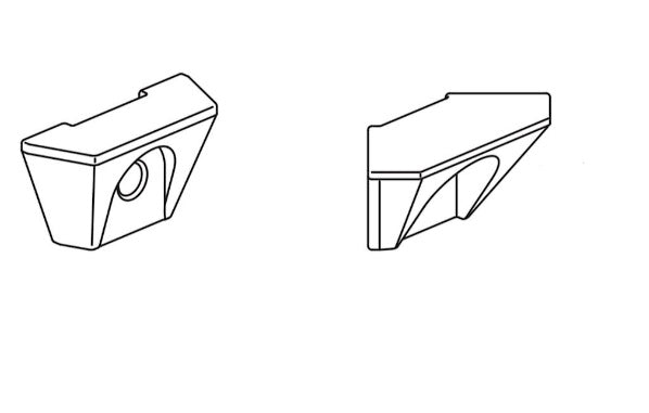 1x 10003221 - 1x 10003241 - Milsbo parts Braket IKEA