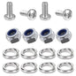 Kit: 4x Screws M8x20 + 4x Lock Nuts M8 + 8x Spring Washers Ø8.1/16x2