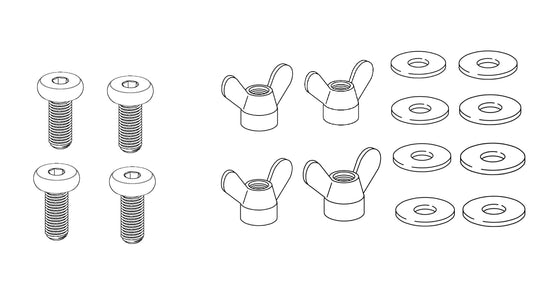4x 10003382 - 4x 106718 - 8x 114579 - SCREW Washer Nut Wing IKEA