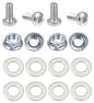Kit: 4x Screws M8x20 + 4x Lock Nuts M8 with Serrated Flange + 8x Spring Washers Ø8.4/16x1.6