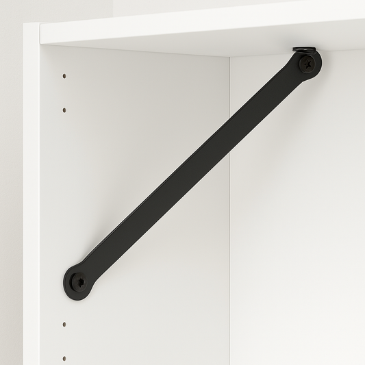 UTRUSTA L-shaped reinforcement bracket 10004321. Replacement part for reinforcing corners or securing an IKEA METOD kitchen cabinet.