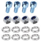 Kit: 4x Screws M8x20 + 4x Lock Nuts M8 + 8x Spring Washers Ø8.1/16x2
