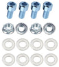 Kit: 4x Screws M8x20 + 4x Lock Nuts M8 with Serrated Flange + 8x Spring Washers Ø8.4/16x1.6