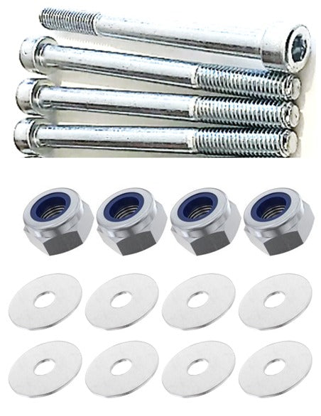 Kit: 4x Screws M8x90 + 4x Lock Nuts M8 + 8x Washers Ø8.4/40x2