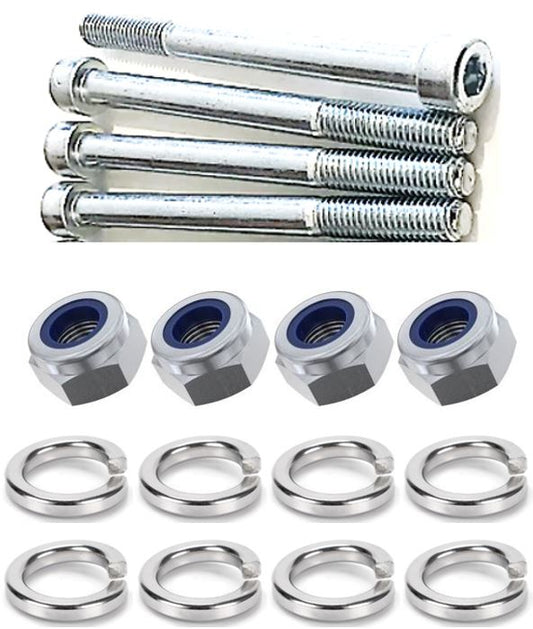 Kit: 4x Screws M8x90 + 4x Lock Nuts M8 + 8x Spring Washers Ø8.1/16x2