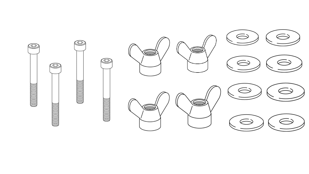 4x 100178 - 4x 106718 - 8x 114579 -  SCREW Nut Wing Washer IKEA