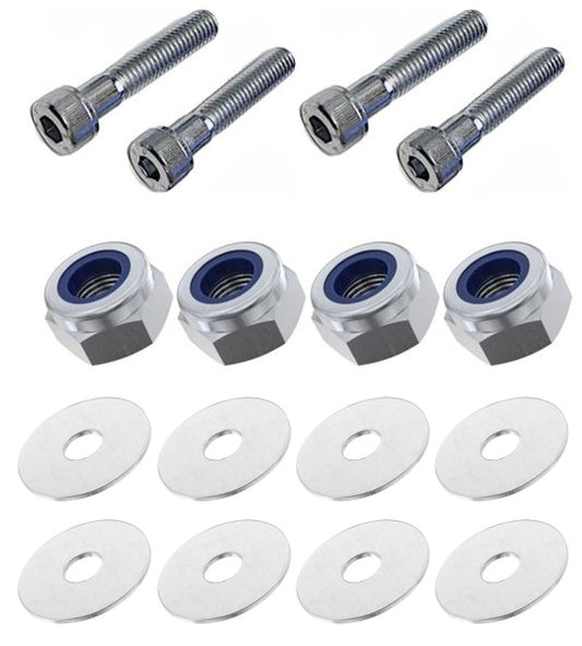 Kit: 4x Screws M8x40 + 4x Lock Nuts M8 + 8x Washers Ø8.4/40x2