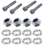 Kit: 4x Screws M8x40 + 4x Lock Nuts M8 + 8x Spring Washers Ø8.1/16x2