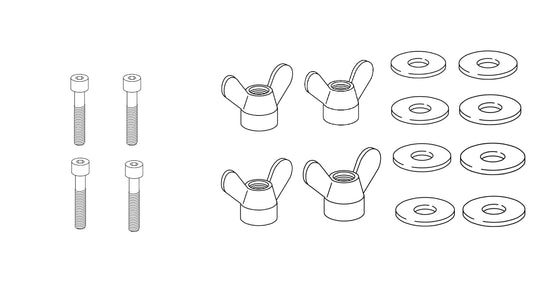 4x 100227 - 4x 106718 - 8x 114579 -  SCREW Nut Wing Washer IKEA