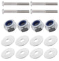 Kit: 4x Screws M8x45 + 4x Lock Nuts M8 + 8x Washers Ø8.4/40x2