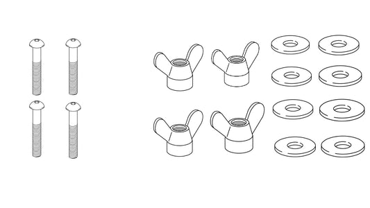 4x 100274 - 4x 106718 - 8x 114579 -  SCREW Nut Wing Washer IKEA