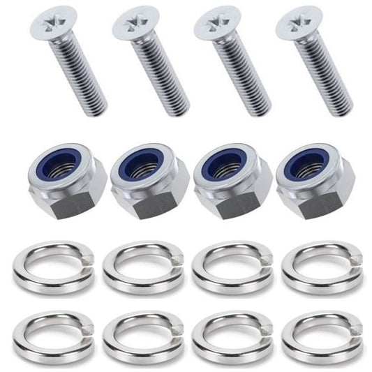 Kit: 4x Screws M8x40 + 4x Lock Nuts M8 + 8x Spring Washers Ø8.1/16x2