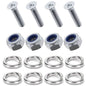 Kit: 4x Screws M8x40 + 4x Lock Nuts M8 + 8x Spring Washers Ø8.1/16x2