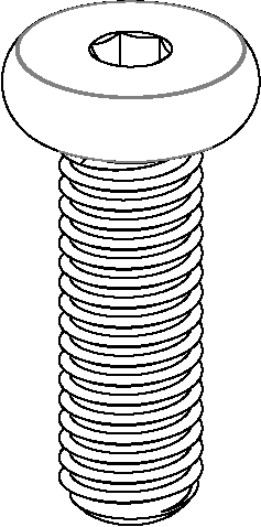Sketch of an Ikea metric screw 10036483