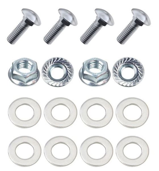 Kit: 4x Screws M8x40 + 4x Lock Nuts M8 with Serrated Flange + 8x Spring Washers Ø8.4/16x1.6