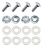 Kit: 4x Screws M8x40 + 4x Lock Nuts M8 with Serrated Flange + 8x Spring Washers Ø8.4/16x1.6