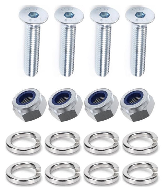 Kit: 4x Screws M8x55 + 4x Lock Nuts M8 + 8x Spring Washers Ø8.1/16x2